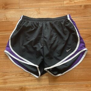 Nike Women's Black and Purple Running Shorts